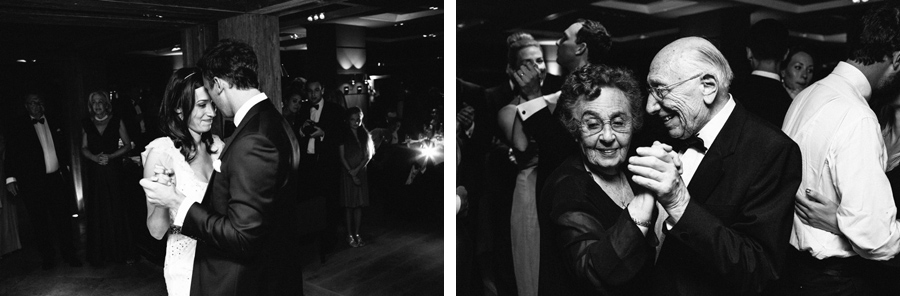 grandparents' dance during their wedding at LeCrans Hotel in Crans-Montana, Switzerland