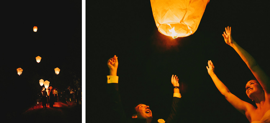 Wedding Wish Lanterns in Tuscany