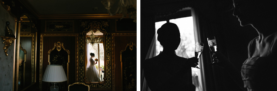 Bride getting ready for wedding at Grand Hotel des Iles Borromees, Stresa, Italy.