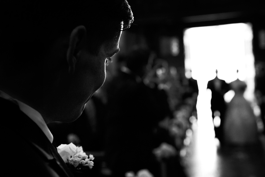 Wedding ceremony at San Leonardo church in Pallanza, Lake Maggiore, Italy.