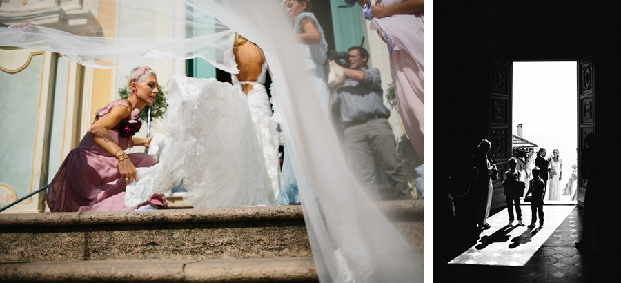 Fotografo di Matrimonio Chiesa di Cervo Entrata Sposa