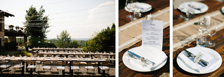 La Villa Hotel wedding table setup