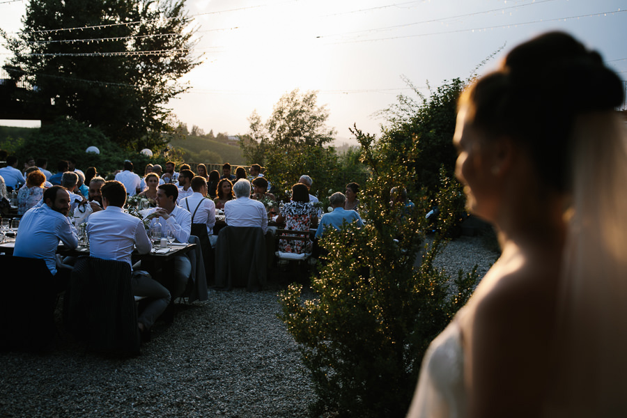 beautiful afternoon sunset in piemont