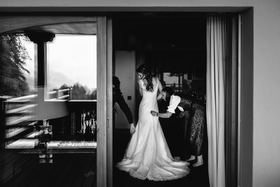 Bride Preparation LeCrans Hotel Crans Montana