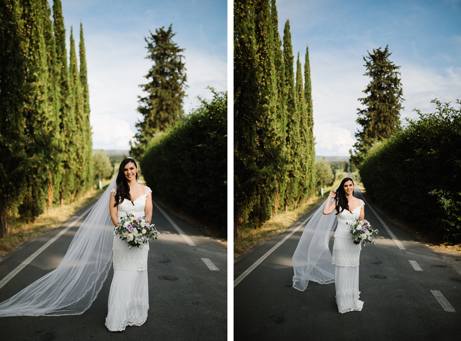 Bride Portrait at Villa Medicea di Lilliano