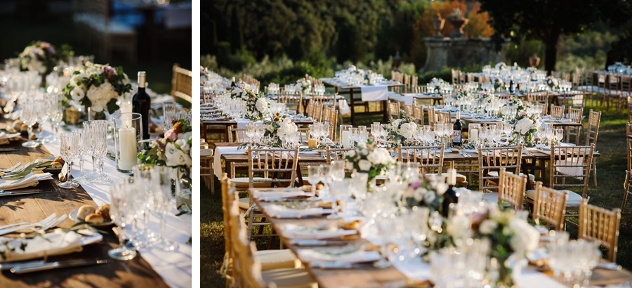 Table Setting Villa Medicea di Lilliano Wedding