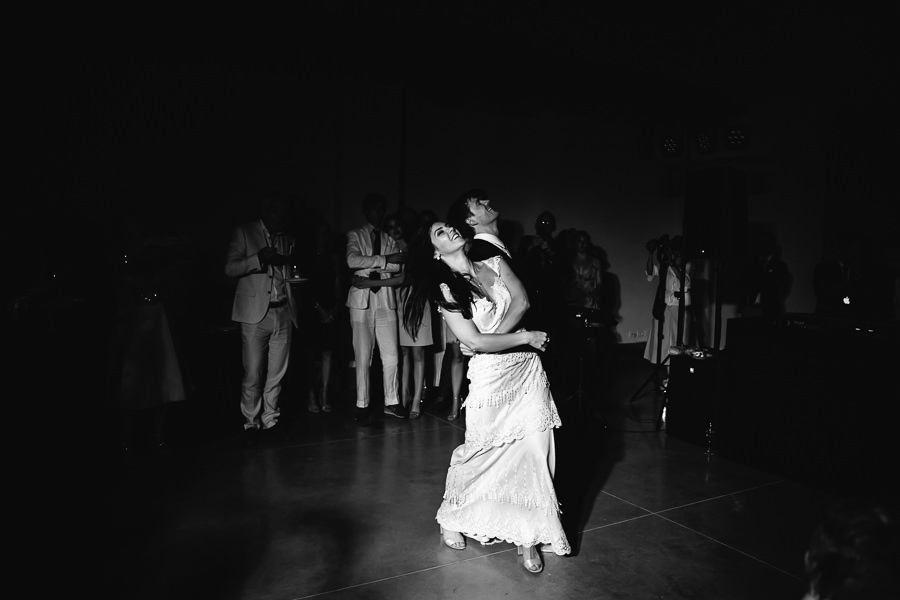 Bride and Groom First Dance at Villa Medicea di Lilliano