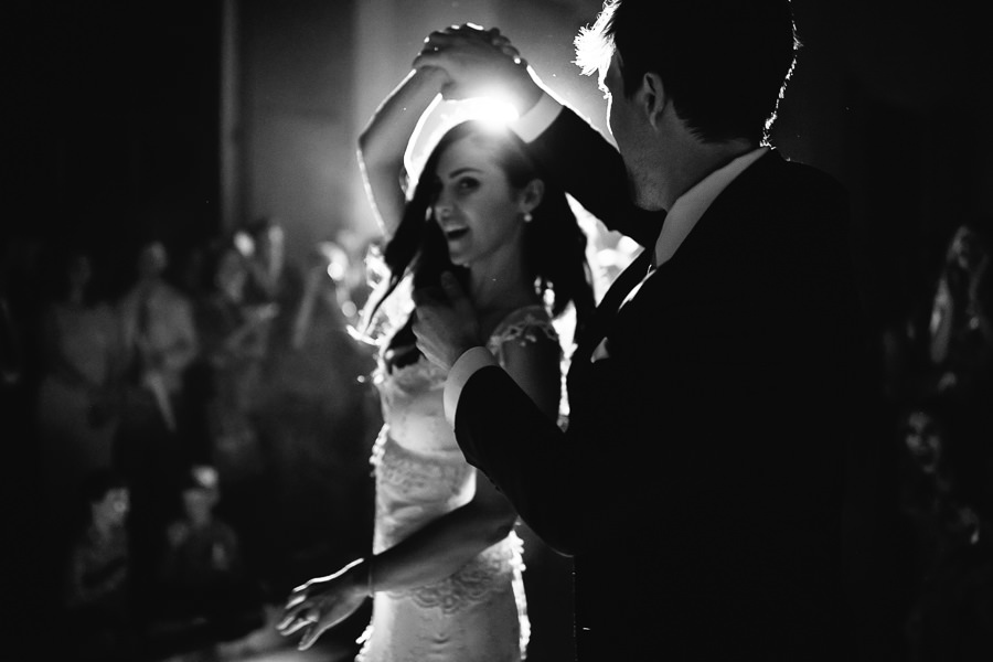 Bride and Groom First Dance at Villa Medicea di Lilliano