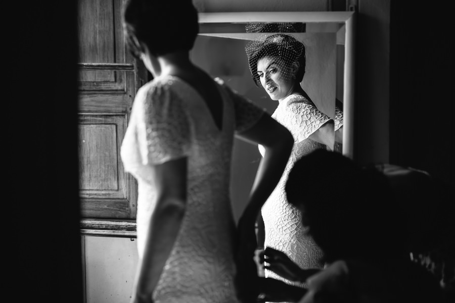 Bride Getting Ready Villa Catignano Wedding