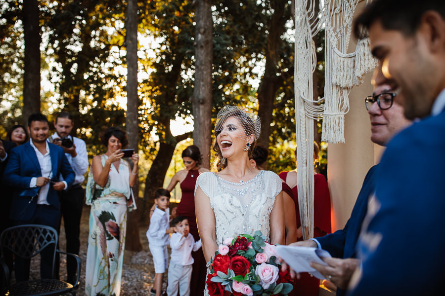 Romantic Wedding Ceremony in Tuscany