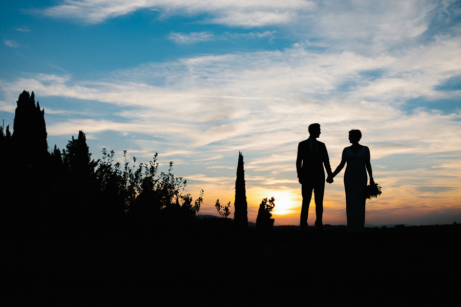 Sunset Wedding Photographer Tuscany