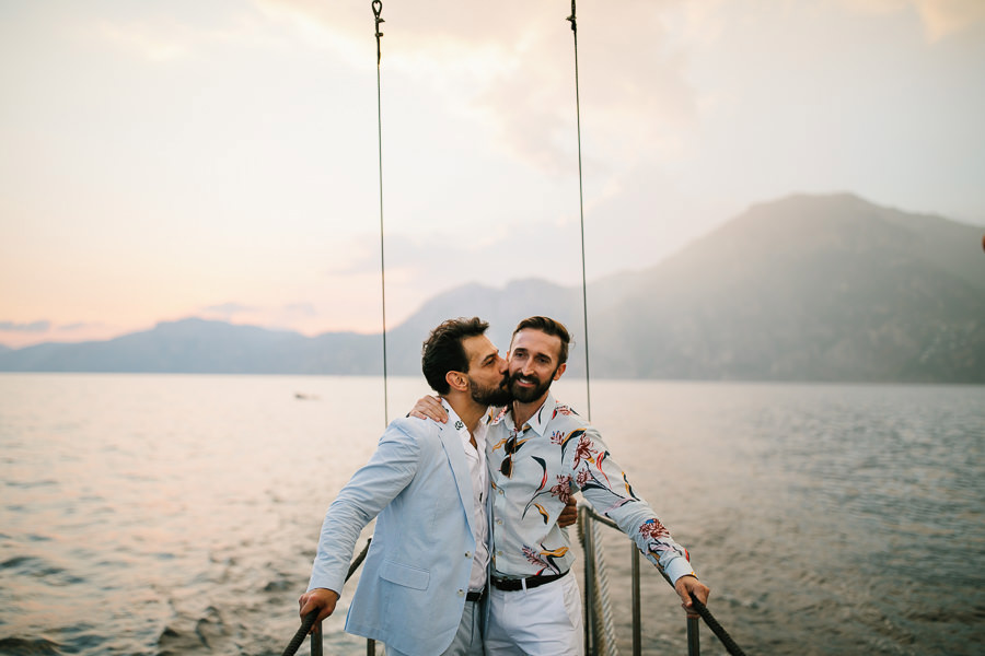 sailboat wedding photographer amalfi coast