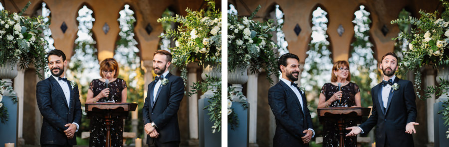 elegant same-sex wedding at villa cimbrone wedding photographer