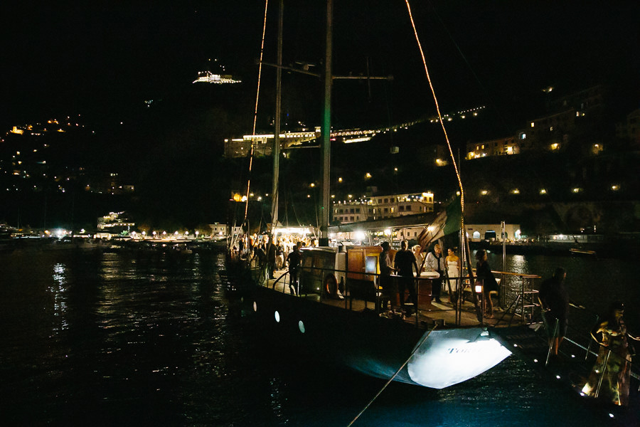 wedding sailboat trip amalfi coast