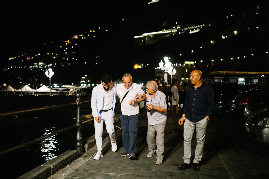 wedding guests sailboat trip amalfi