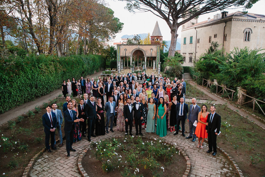 tears during wedding ceremony at villa cimbrone