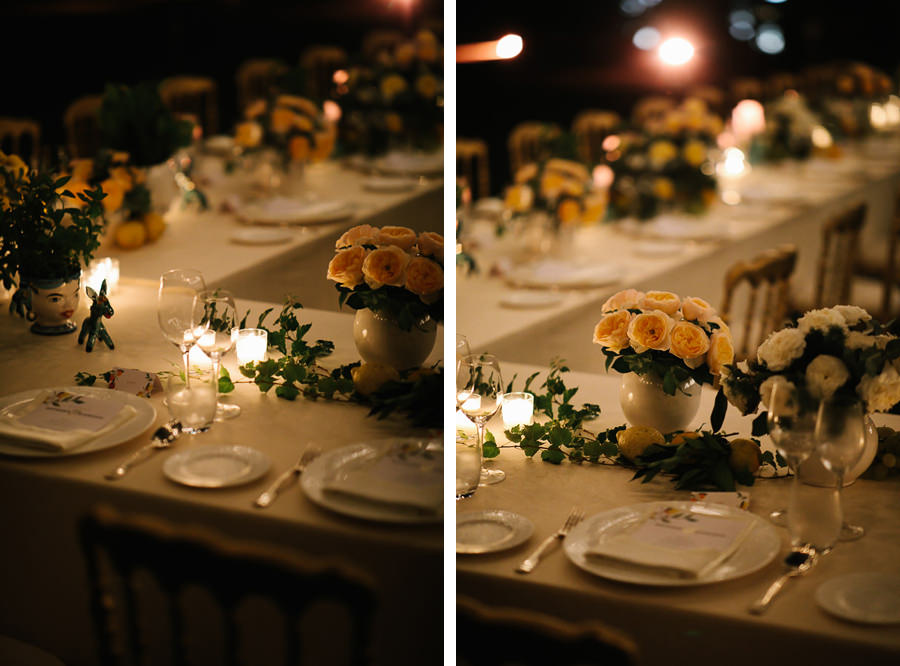 amazing table setting at villa cimbrone amalfi wedding