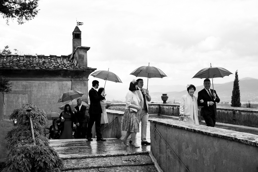 Rainy Wedding Tuscany