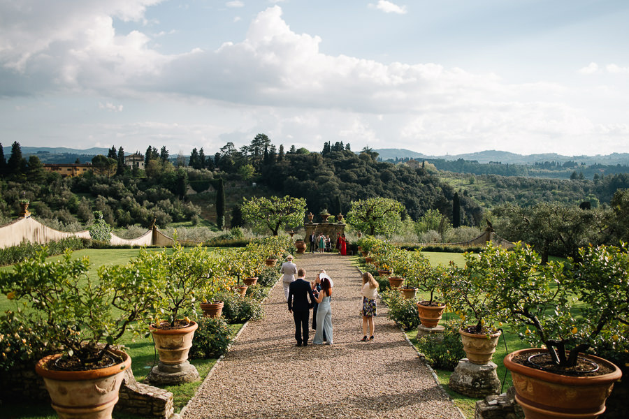 wedding reception at Villa Medicea Di Lilliano