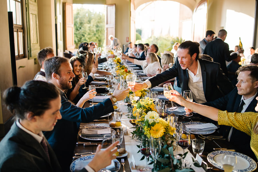 wedding reception at Villa Medicea Di Lilliano