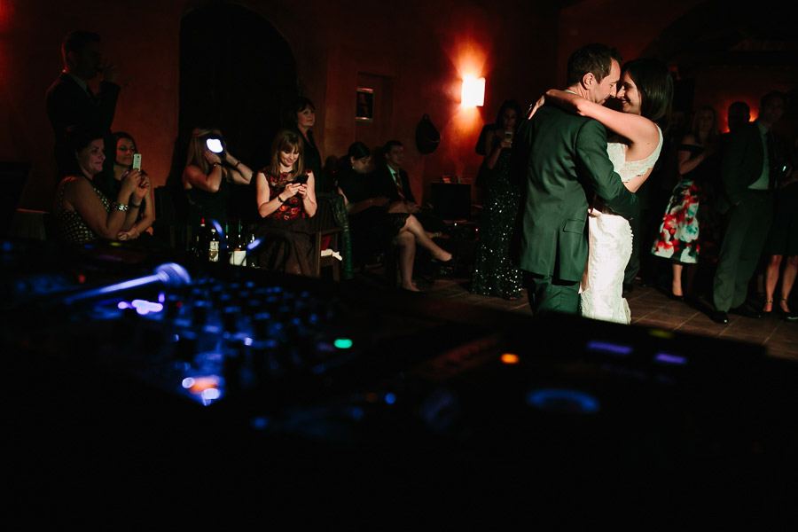 castello meleto first dance wedding photos