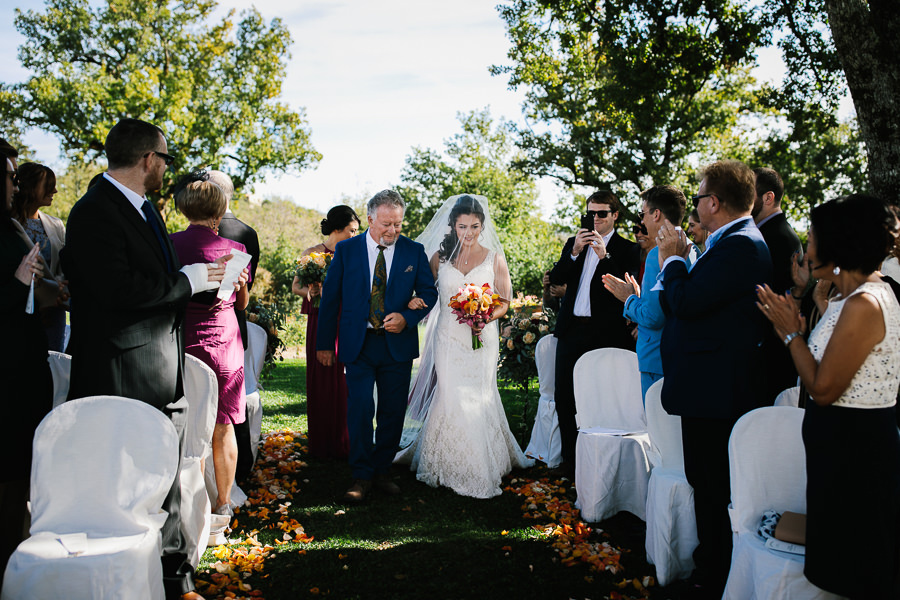 outdoor wedding ceremony