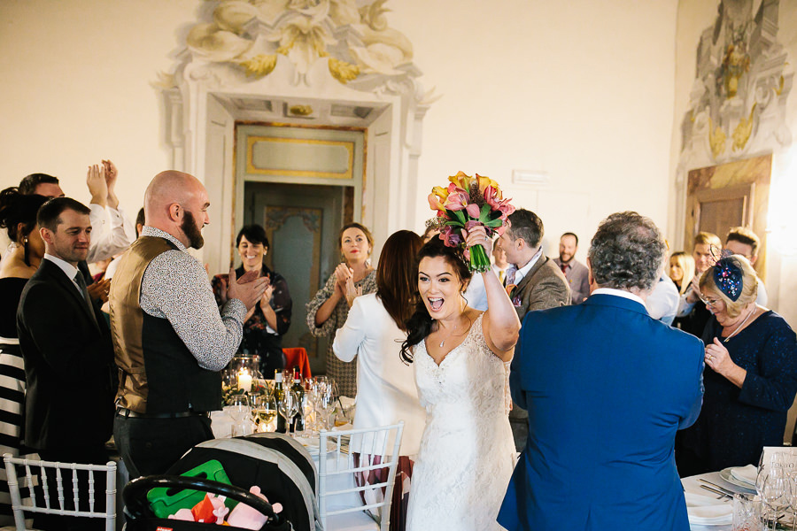 indoor wedding dinner tuscany