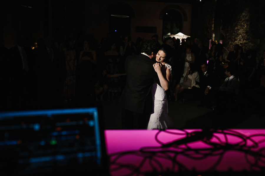 la cervara abbey first dance bride and groom