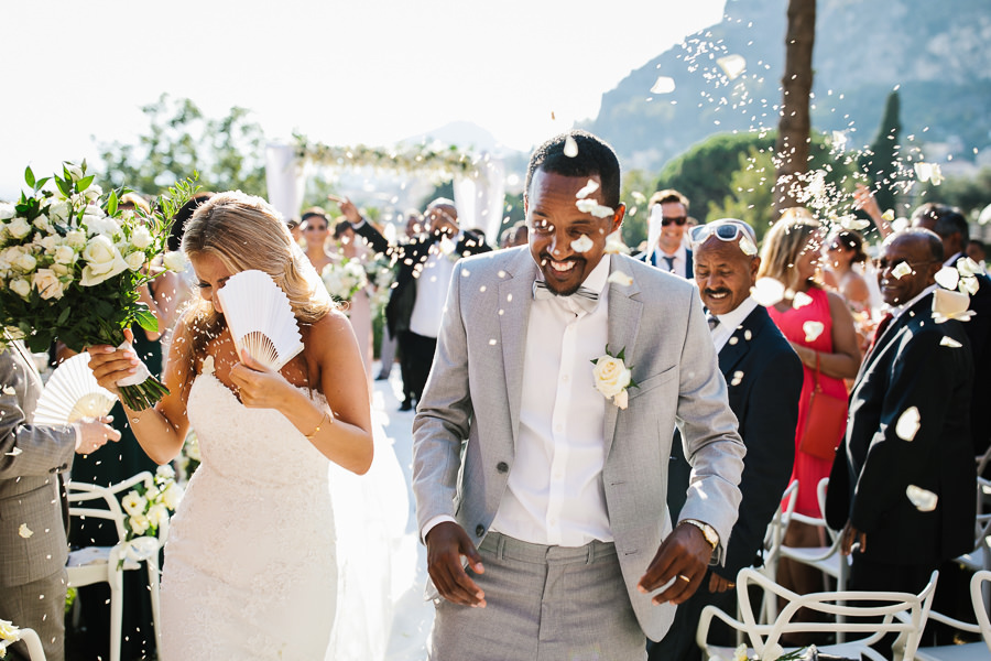 hotel timeo outdoor wedding ceremony