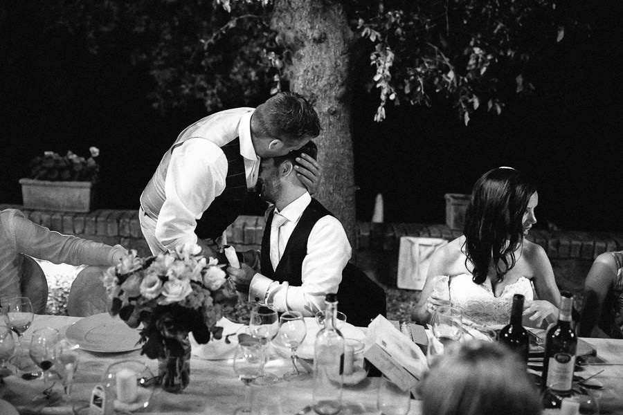 Emotional Bride during Tenuta Mocajo Dinner