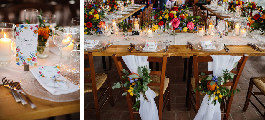 table setting casa cornacchi wedding