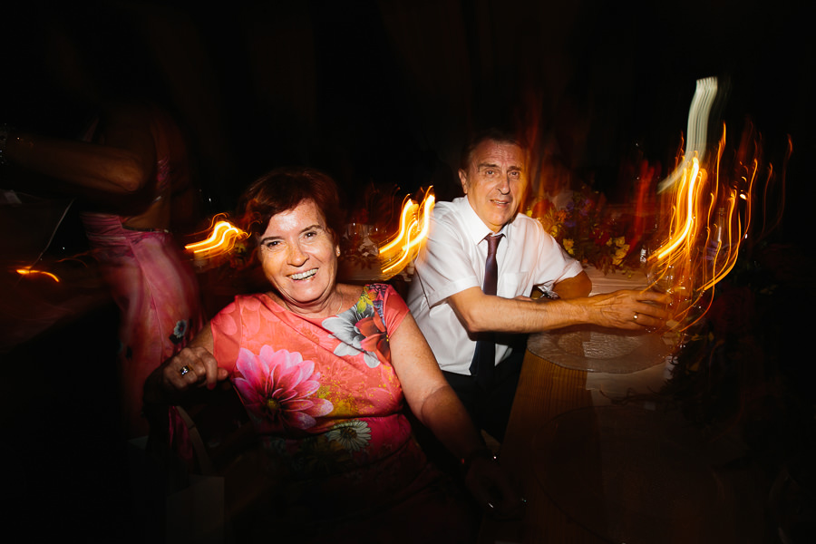 Wedding guests dancing at casa cornacchi