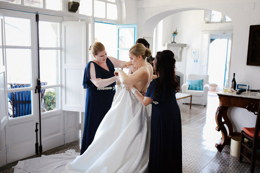 Bride Getting Ready Ravello Wedding Photographer