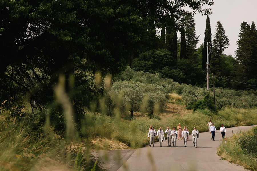 wedding ceremony castello del trebbio tuscany