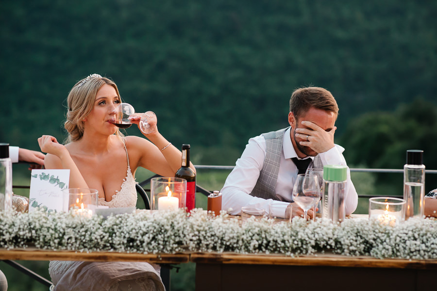 Wedding Speeches at Wedding in Tuscany