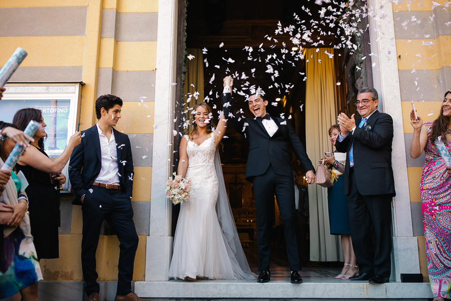 Ring exchange wedding portofino