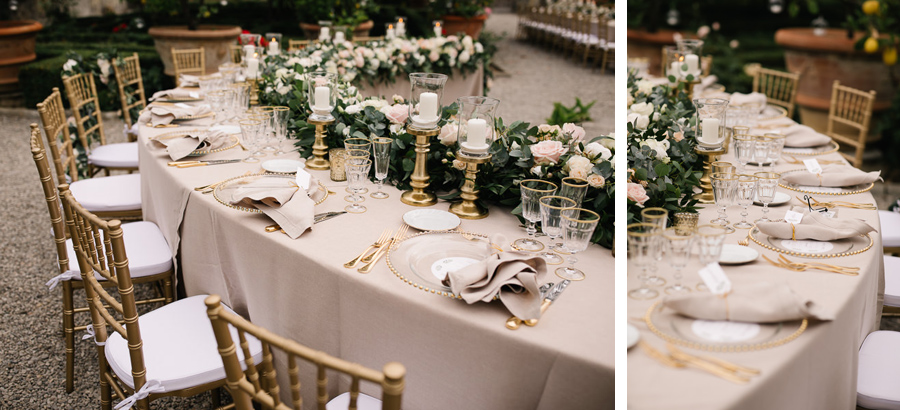 Table Setting at Villa Corsini