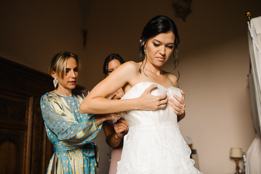 Bride wedding preparation