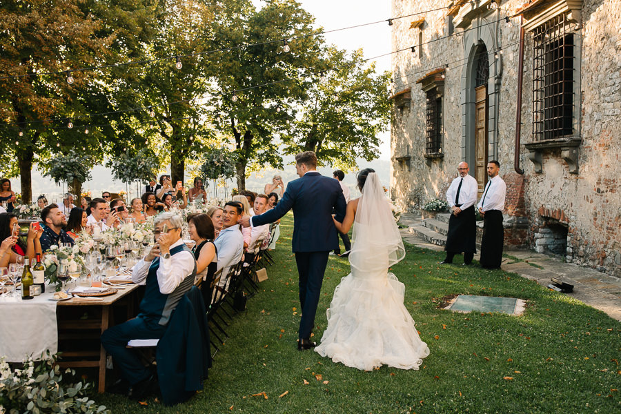 meleto backyard garden wedding dinner