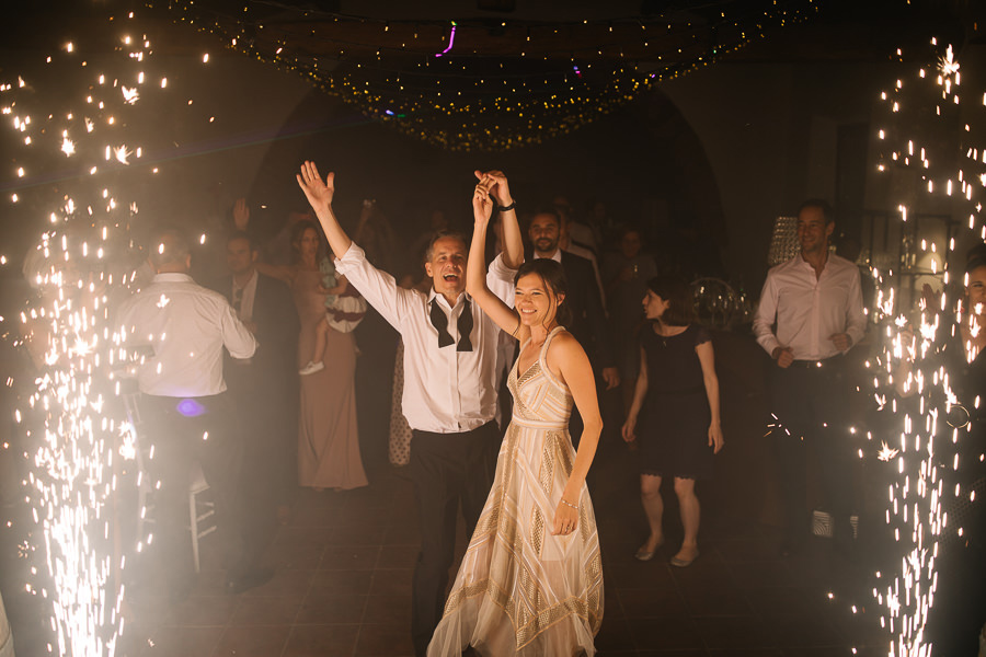 bride and groom first dance