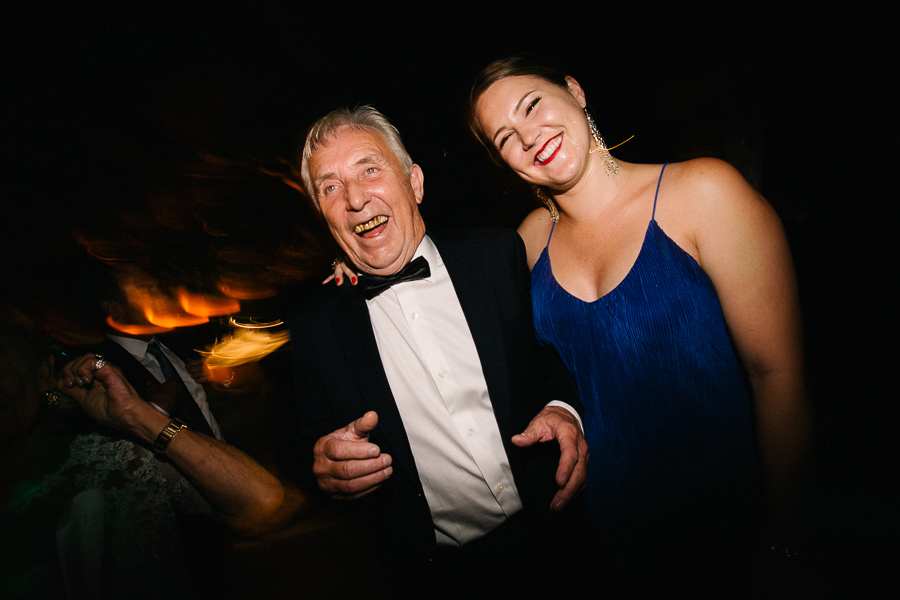 wedding guests dancing