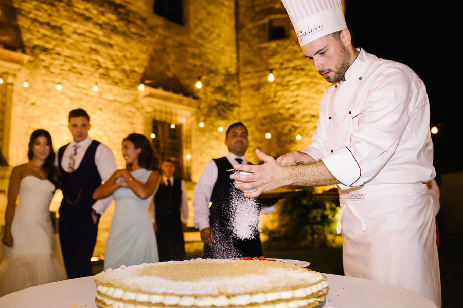 stunning wedding dinner at castello di meleto