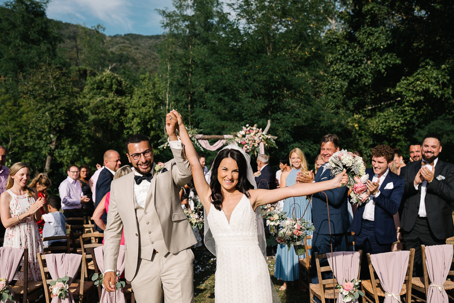 Symbolische Hochzeit in der Toskana