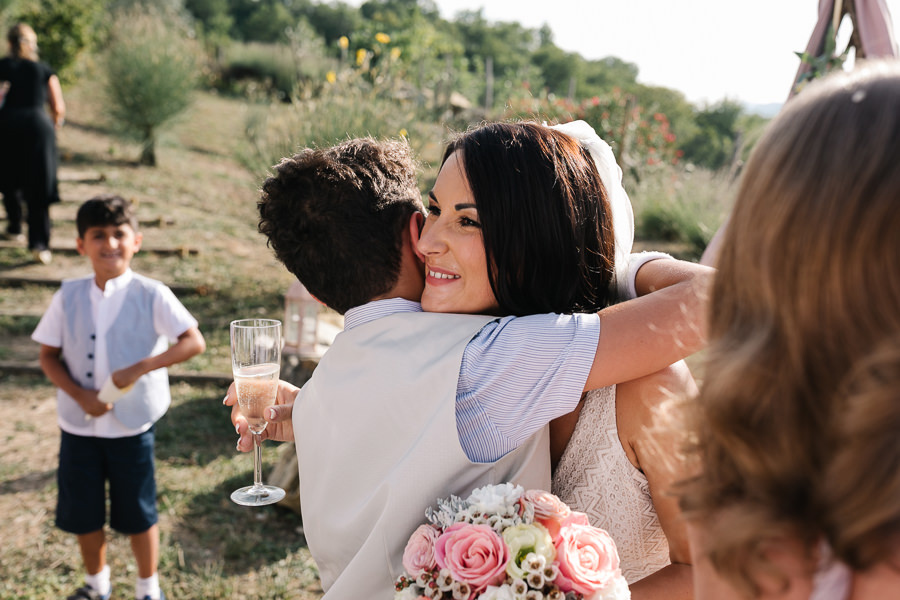 Symbolische Hochzeit in der Toskana